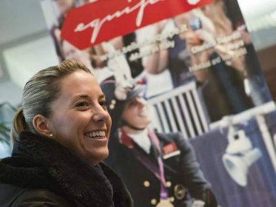 Charlotte Dujardin e Selleria Equipe al lavoro su una nuova sella.