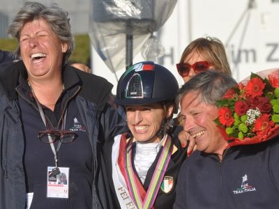 Laura Conz felice del risultato delle nostre azzurre!