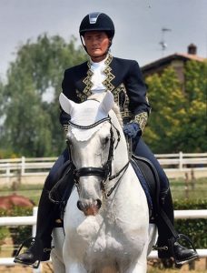 Cristiana Grilli ed Auxiliar protagonisti al Duende nel Master Iberico (photo courtesy: Pie's Horses).