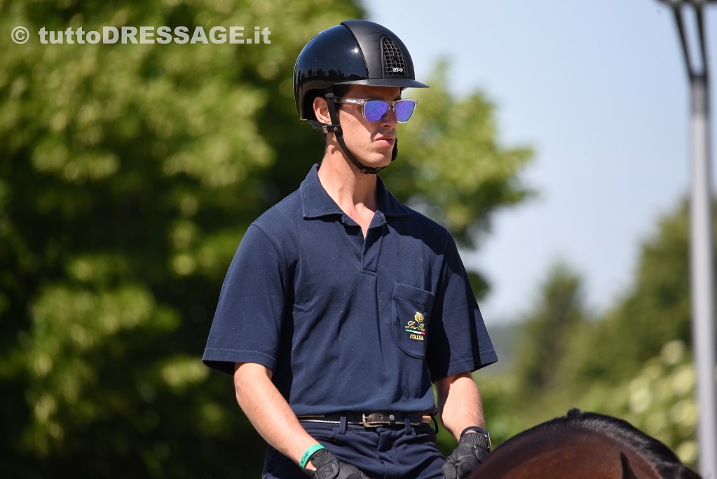 Leonardo Tiozzo scenderà in retangolo con Randon a Brno. (photo © tuttoDRESSAGE).