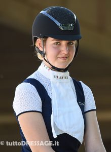 Xenia Herta Schumann migliore azzurra nella Kur YR (photo © tuttoDRESSAGE).