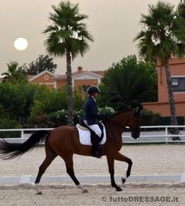 Andrea Neri e Pearl Harbour nel rettangolo vlenciano (photo © tuttoDRESSAGE).