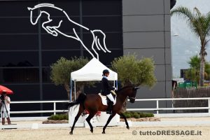 Maria Vittoria Duranti e Coco Fee in azione ad Oliva Nova (photo © tuttoDRESSAGE).