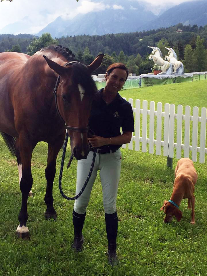 Ester Soldi ed Harmonia nel bellissimo scenario di Fritzens (photo courtesy: team Soldi).