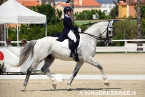Lucia Berni ed Ebony buona la loro prova individuale a questi europei valenciani (photo © tuttoDRESSAGE.