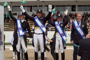 Team Svezia sul podio della Nations Cup di Falsterbo (photo courtesy: Falsterbo Horse Show)