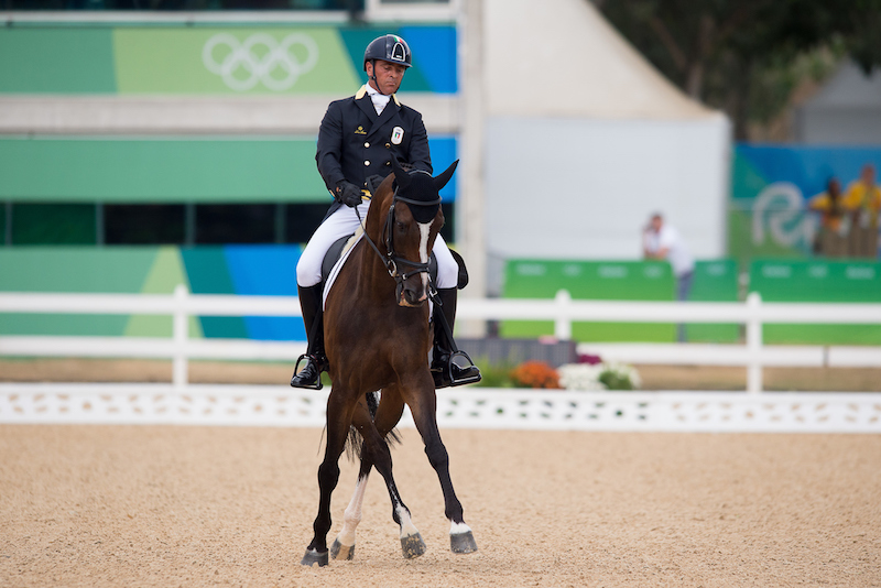 Stefano Brecciaroli (ITA) & Apollo VD Wendi Kurt Hoeve - Eventing - Dressage (photo courtesy ©jonstroudmedia)