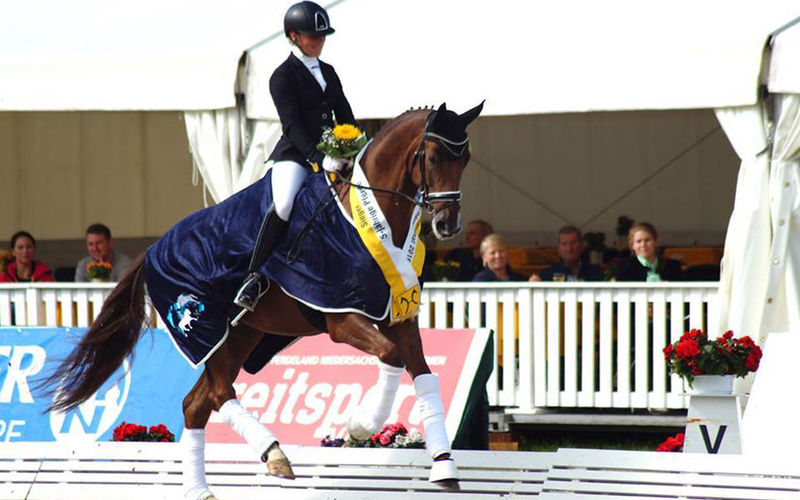 Hanoverian Champion for Dressage Horses: Brianna e Anne-Kathrin Pohlmeier (photo ©Dagmar Emde)