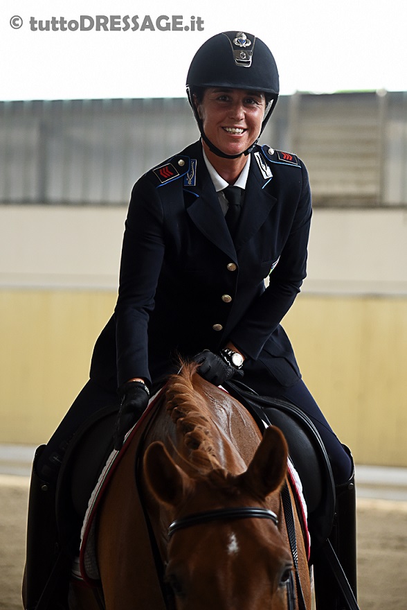 Ester Soldi con Dakar (Desperados x Wanderbusch II) in crescita all' internazionale di Nizza (photo © tuttoDRESSAGE).