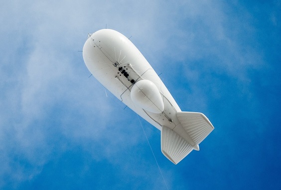 Dirigibile della Polizia su Rio de Janeiro.