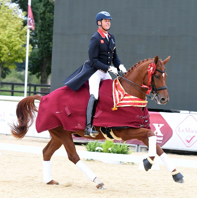 Carl Hester e Wanadoo II campioni britannici Grand Prix tecnico e freestyle. (photo ©Kevin Sparrow Photography)