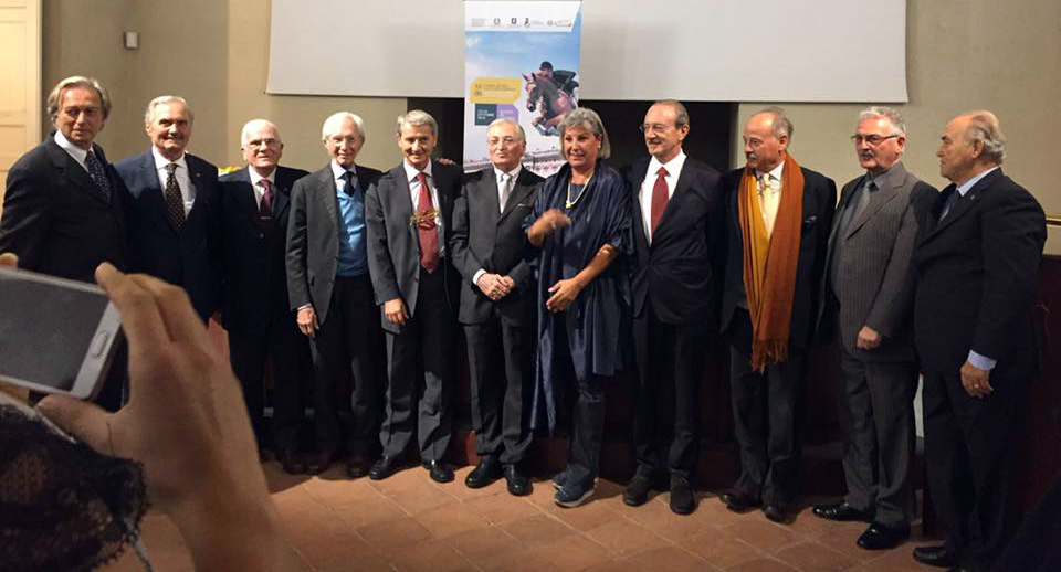 Un momento della premiazione di Vincenzo Truppa a Caserta (photo courtesy: FISE Campania).