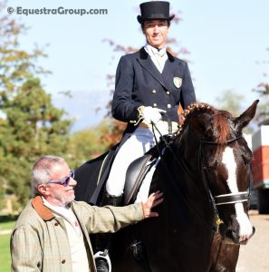 Marco Boldrini insieme a Claudia Montanari e Maximillian (photo © Equestra Group / tuttoDRESSAGE).