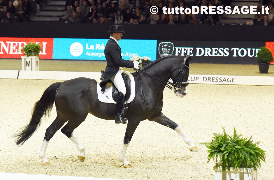 Piero Sangiorgi e Raffaldo hanno ben impressionato nella Kur di Coppa del Mondo a Lione (photo © tuttoDRESSAGE).