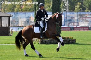 Soleada guadagna ad Arezzo un argento ed un bronzo ai Campionati Italiani cat:M davanti a molti cavalli tedeschi ed olandesi (photo © Equestra Group / tuttoDRESSAGE).