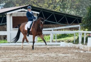 Camilla Iacometti in sella a RTS-Cosmo (photo courtesy: C.I. Equestria)