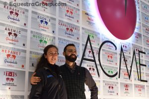 Claudia Montanari con Giuseppe Ferrari agente ACME per l' Emilia Romagna (photo © Equestra Group).