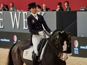Beatriz Ferrer-Salat con Sir Radjah in Madrid (photo courtesy Madrid Horse Week).