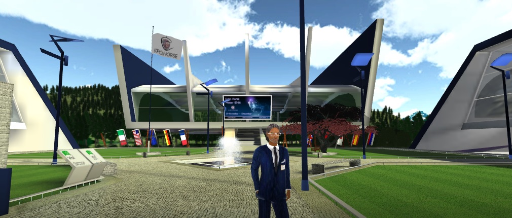 Nella reception Plaza davanti all' Expo Center. (photo © Expo.Horse).