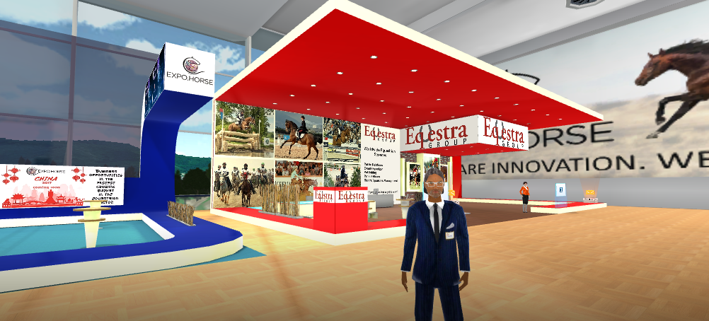 Lo stand virtuale di Equestra Group azienda britannica organizzatrice di Expo.Horse (photo © Expo.Horse).