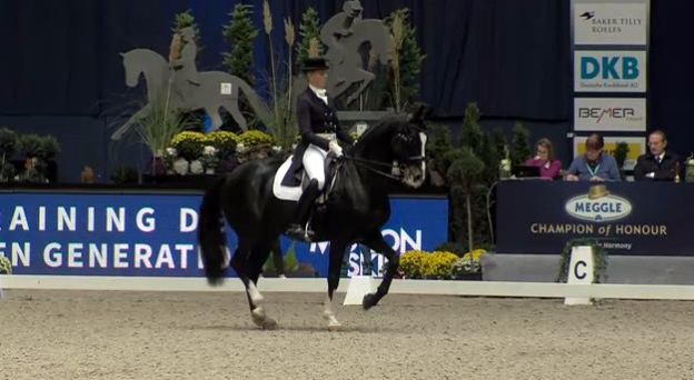 Pia Laus Schneider e Shadow 660 si confermano un binomio forte ed affidabile anche a Monaco, nella foto il giudice in C è il nostro Vincenzo Truppa (courtesy: ClipMyHorse).