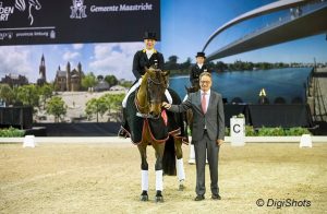 Isabell Werth e Don Johnson un grande ritorno a Maastricht (photo © Digishots).