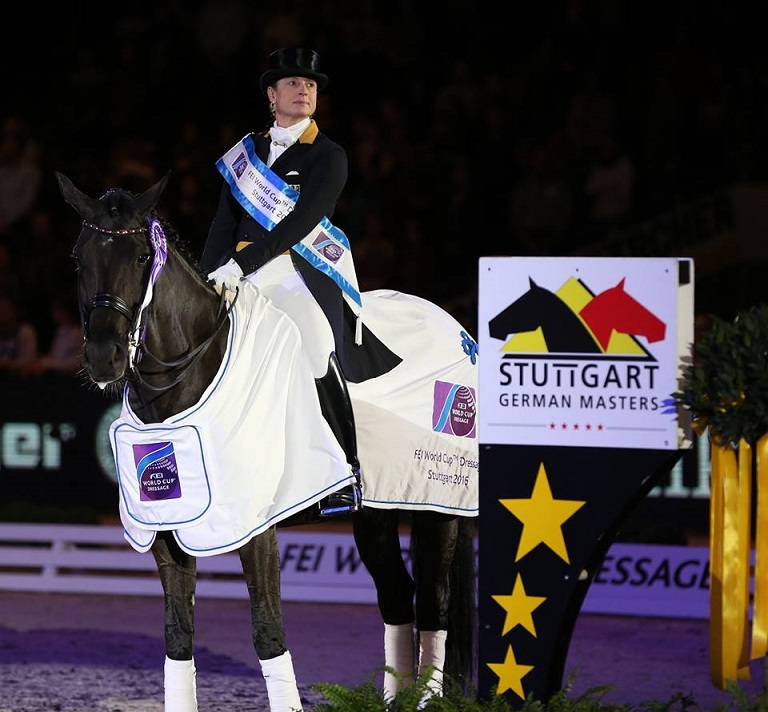 Isabell Werth ha dominato a Stoccarda vincendo tutte le prove sia nel CDI 4* che nella tappa di Coppa del Mondo (photo courtesy: Stuttgert German Masters).