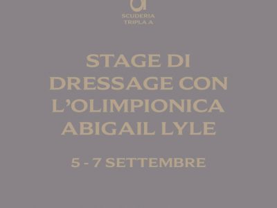 Dressage d’eccellenza: Scuderia Tripla A ospita Abigail Lyle per uno stage esclusivo in Italia