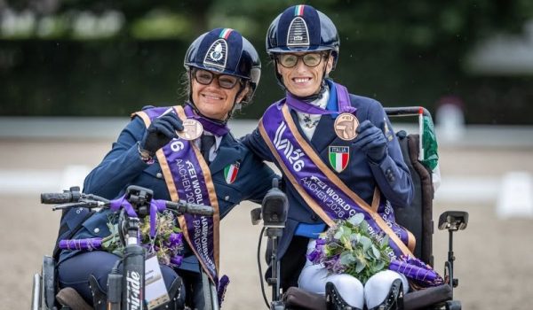 Mondiali di Paradressage Aachen 2026: quattro medaglie azzurre e pass per Los Angeles 2028